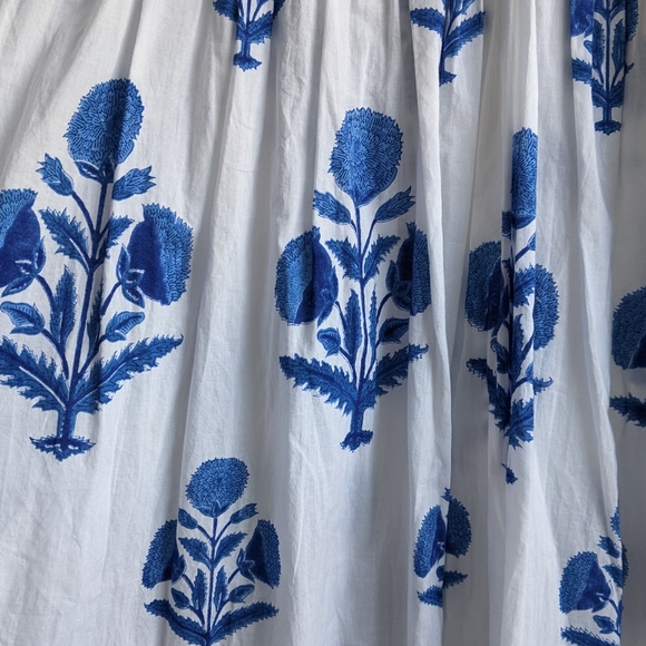 Rare Blue and White Pink City Prints dress - Picture 3 of 5